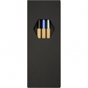 Logo trade advertising products image of: Kerf 3-piece bamboo pen set