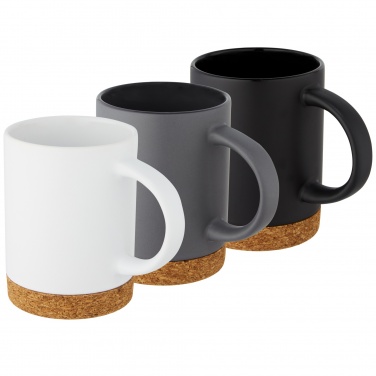 Logo trade corporate gifts picture of: Neiva 425 ml ceramic mug with cork base