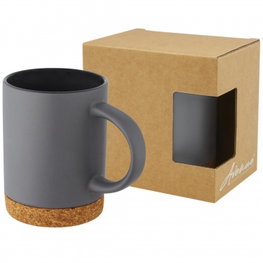 Logotrade promotional merchandise image of: Neiva 425 ml ceramic mug with cork base