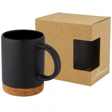 Logotrade promotional gift image of: Neiva 425 ml ceramic mug with cork base