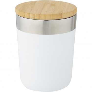 Logotrade advertising product picture of: Lagan 300 ml stainless steel tumbler with bamboo lid