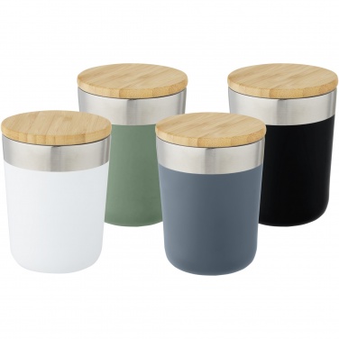 Logo trade promotional merchandise photo of: Lagan 300 ml stainless steel tumbler with bamboo lid