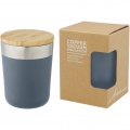 Lagan 300 ml stainless steel tumbler with bamboo lid, Ice blue