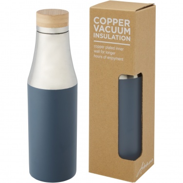 Logotrade advertising product picture of: Hulan 540 ml copper vacuum insulated stainless steel bottle with bamboo lid