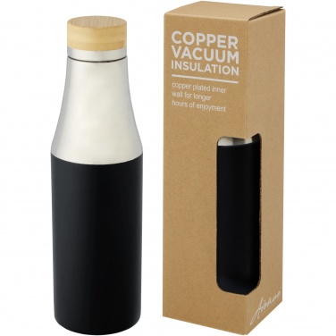 Logotrade promotional giveaway picture of: Hulan 540 ml copper vacuum insulated stainless steel bottle with bamboo lid