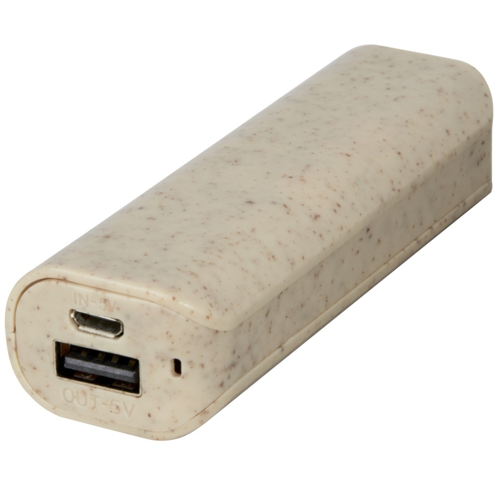 Logo trade advertising product photo of: Yoko 1200mAh wheat straw power bank