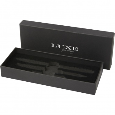 Logo trade promotional giveaways picture of: Tactical Dark duo pen gift box