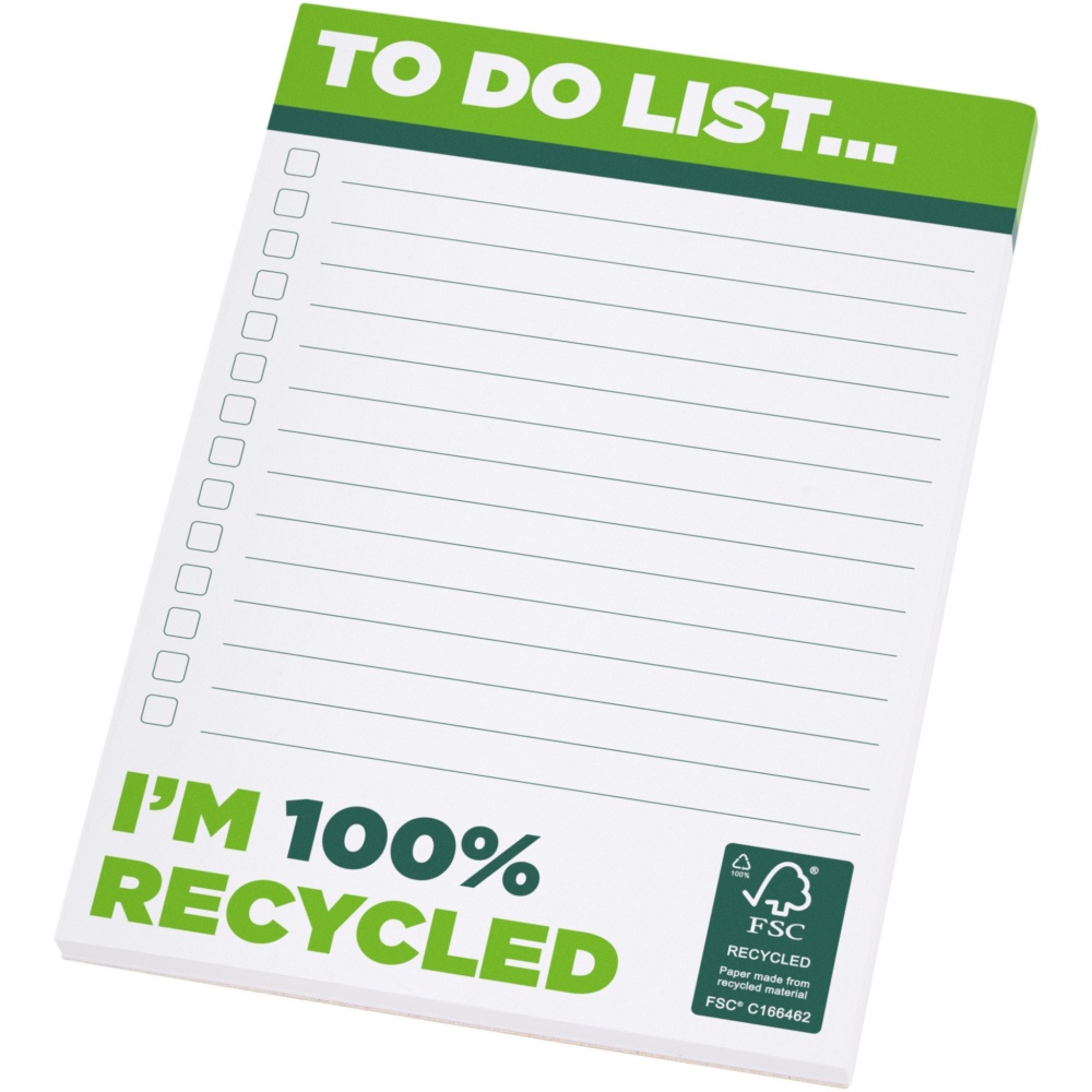 Logo trade promotional gifts image of: Desk-Mate® A6 recycled notepad