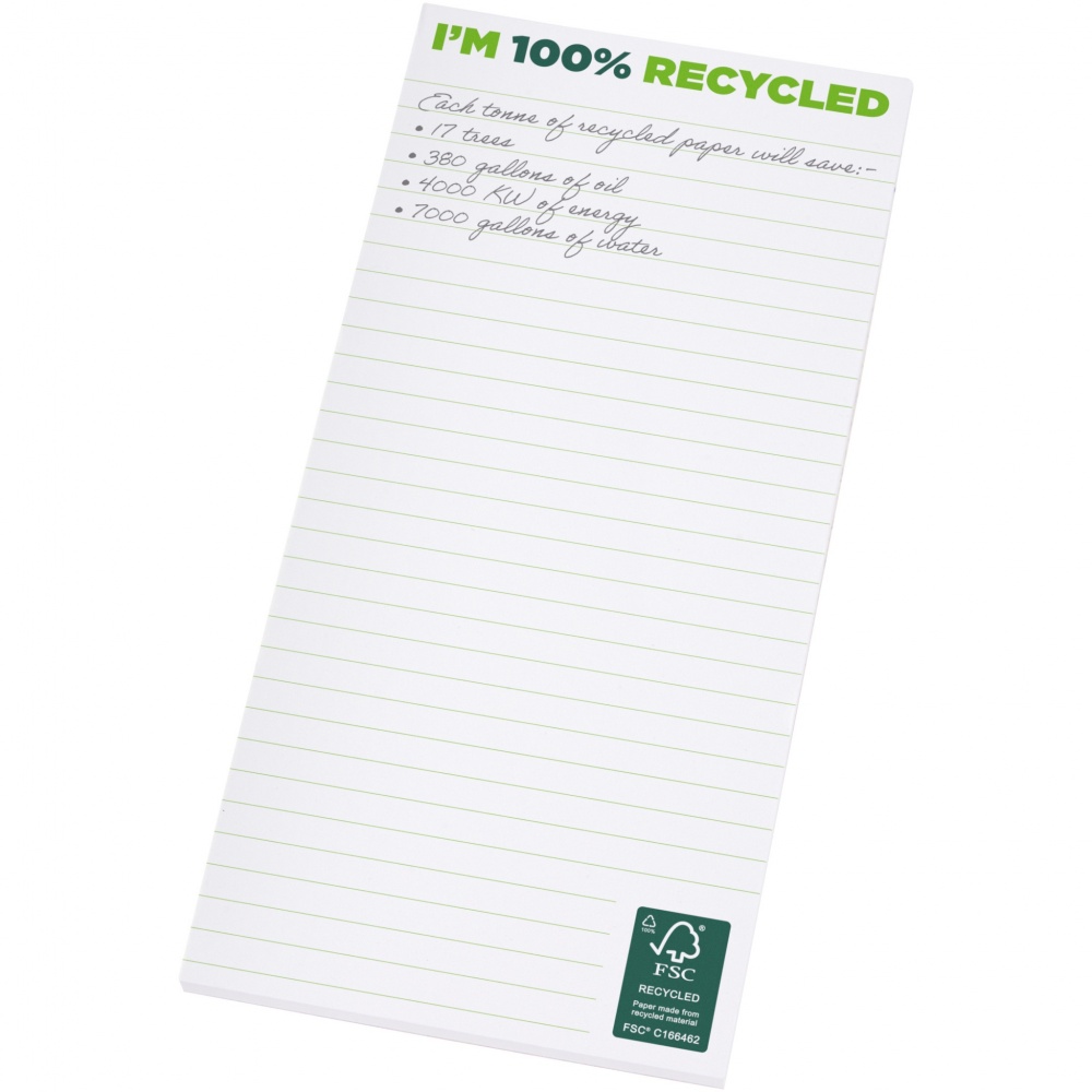 Logotrade promotional merchandise photo of: Desk-Mate® 1/3 A4 recycled notepad