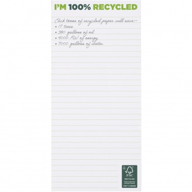 Logo trade promotional product photo of: Desk-Mate® 1/3 A4 recycled notepad