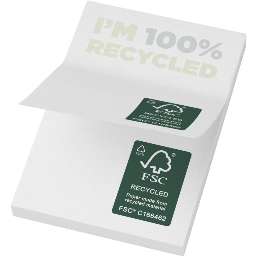 Logo trade promotional items picture of: Sticky-Mate® recycled sticky notes 50 x 75 mm