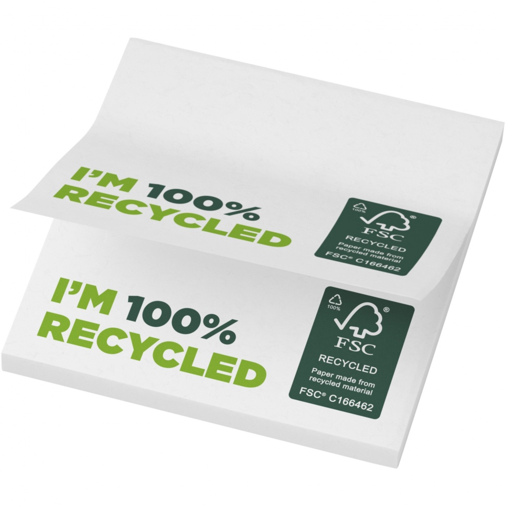 Logo trade promotional gifts picture of: Sticky-Mate® recycled sticky notes 75 x 75 mm