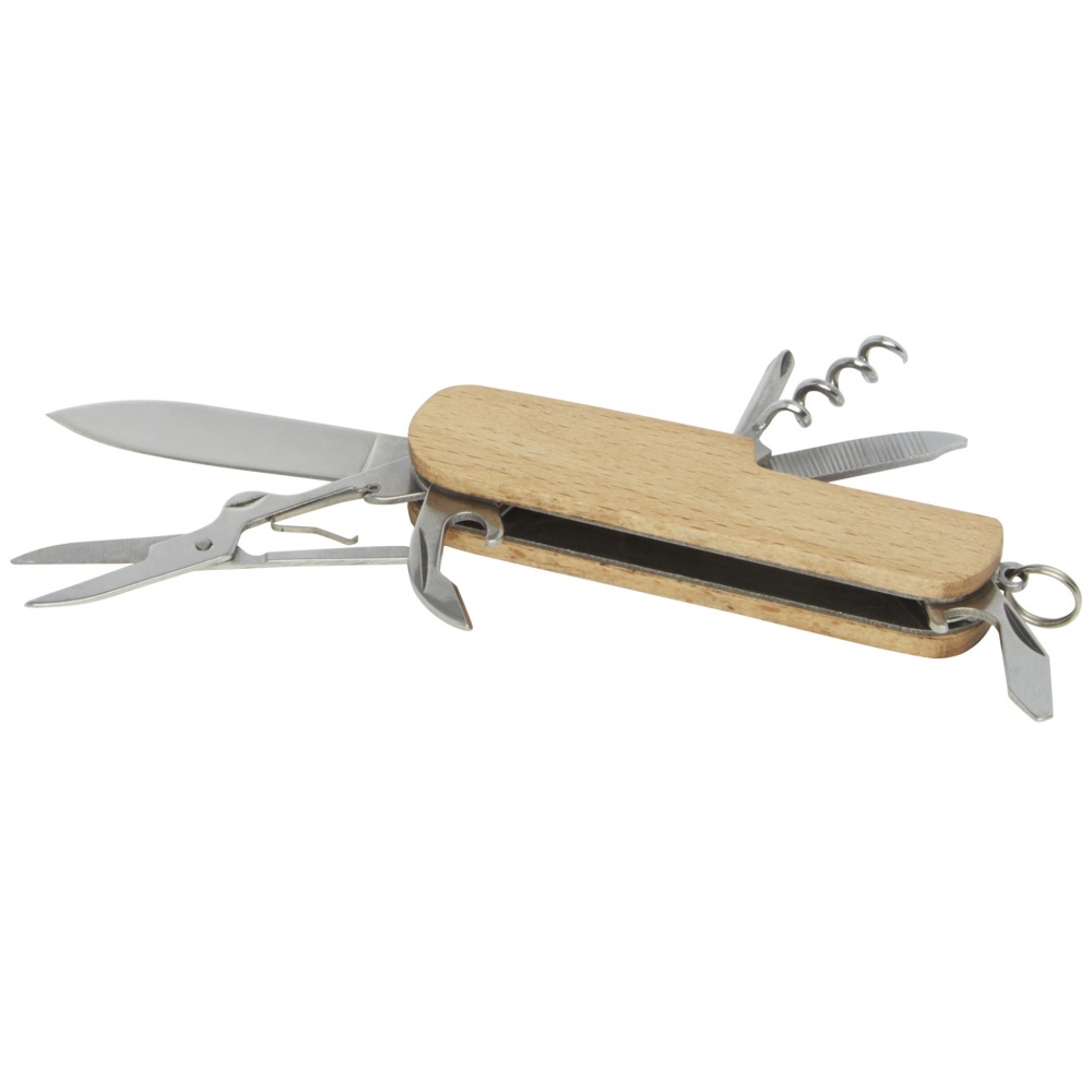 Logotrade promotional gift image of: Richard 7-function wooden pocket knife