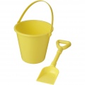 Tides recycled beach bucket and spade, Yellow