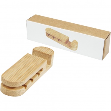 Logo trade corporate gifts picture of: Edulis bamboo cable manager 