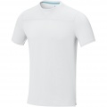 Borax short sleeve men's GRS recycled cool fit t-shirt, White