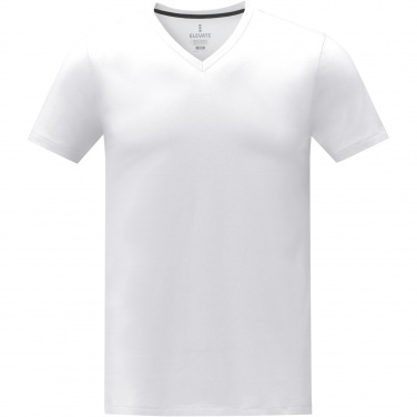 Logo trade promotional items image of: Somoto short sleeve men's V-neck t-shirt 