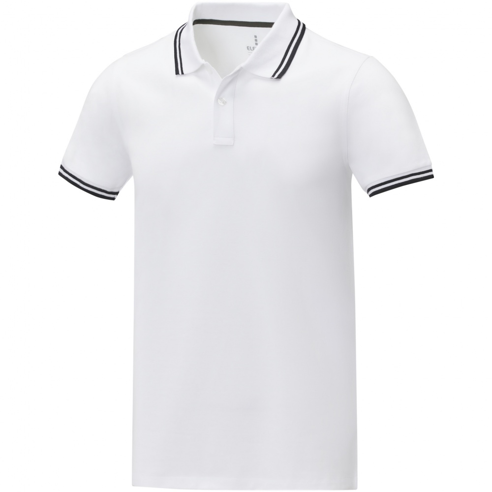 Logo trade promotional product photo of: Amarago short sleeve men's tipping polo