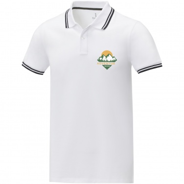 Logo trade promotional gifts image of: Amarago short sleeve men's tipping polo