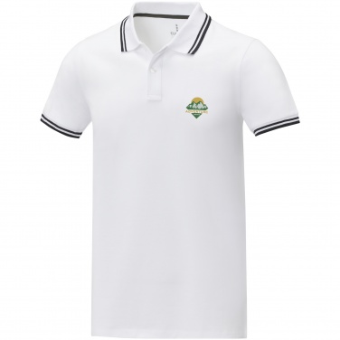 Logo trade corporate gift photo of: Amarago short sleeve men's tipping polo