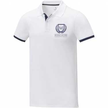 Logo trade promotional merchandise photo of: Morgan short sleeve men's duotone polo