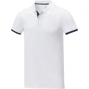 Logo trade corporate gifts image of: Morgan short sleeve men's duotone polo