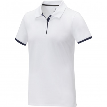 Logo trade corporate gifts picture of: Morgan short sleeve women's duotone polo