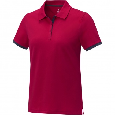 Logotrade business gift image of: Morgan short sleeve women's duotone polo