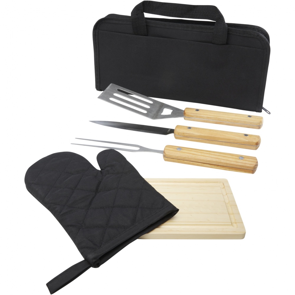 Logo trade advertising product photo of: Gratar 5-piece BBQ set