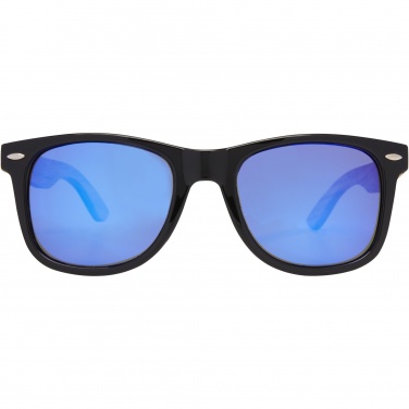 Logo trade corporate gifts picture of: Hiru rPET/wood mirrored polarized sunglasses in gift box