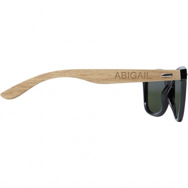 Logotrade promotional merchandise photo of: Hiru rPET/wood mirrored polarized sunglasses in gift box