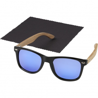 Logotrade promotional items photo of: Hiru rPET/wood mirrored polarized sunglasses in gift box