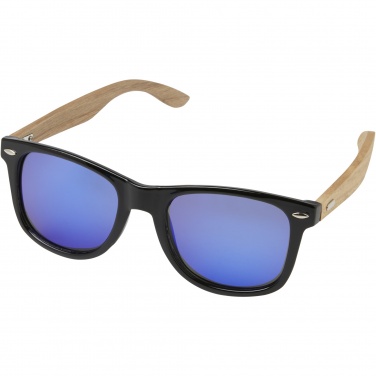 Logotrade promotional merchandise picture of: Hiru rPET/wood mirrored polarized sunglasses in gift box