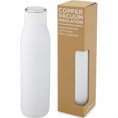 Logo trade promotional giveaways picture of: Marka 600 ml copper vacuum insulated bottle with metal loop