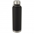 Thor 1 L copper vacuum insulated water bottle, Solid black