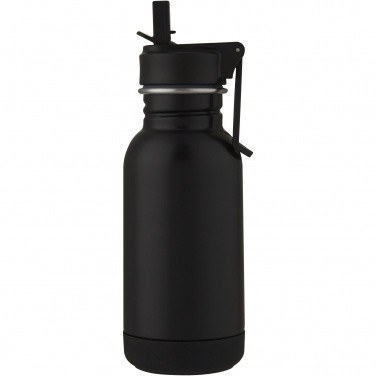 Logo trade corporate gift photo of: Lina 400 ml stainless steel sport bottle with straw and loop