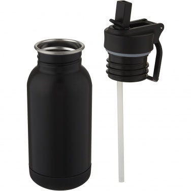 Logo trade corporate gift photo of: Lina 400 ml stainless steel sport bottle with straw and loop