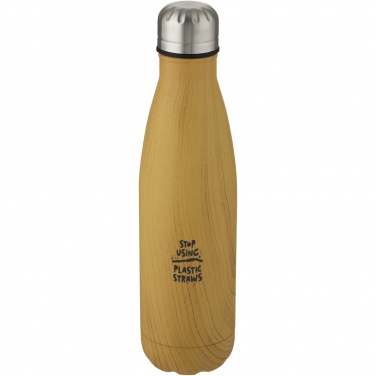 Logotrade business gifts photo of: Cove 500 ml vacuum insulated stainless steel bottle with wood print