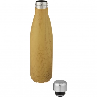 Logo trade corporate gift photo of: Cove 500 ml vacuum insulated stainless steel bottle with wood print