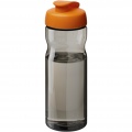 H2O Active® Base Tritan™ 650 ml flip lid sport bottle, Charcoal / Orange