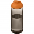 H2O Active® Octave Tritan™ 600 ml flip lid sport bottle, Charcoal / Orange