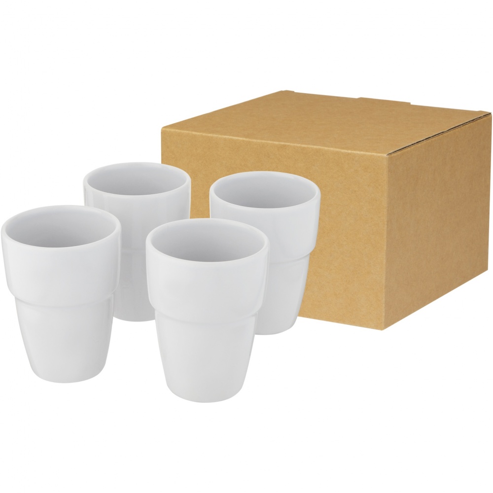 Logo trade corporate gift photo of: Staki 4-piece 280 ml stackable mug gift set