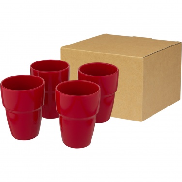 Logotrade promotional products photo of: Staki 4-piece 280 ml stackable mug gift set