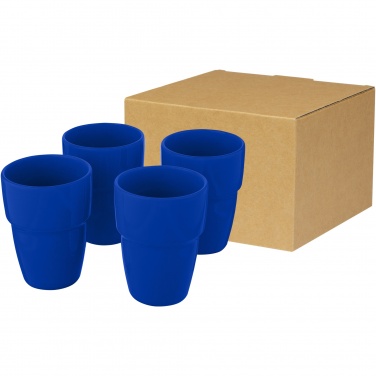 Logo trade promotional product photo of: Staki 4-piece 280 ml stackable mug gift set