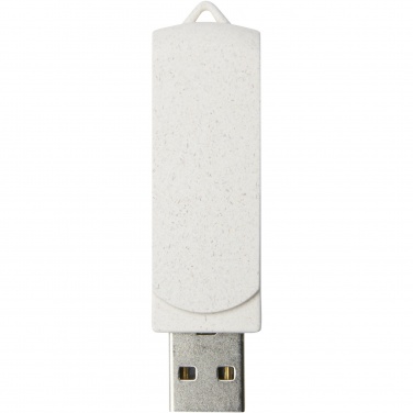 Logotrade promotional giveaway picture of: Rotate 4GB wheat straw USB flash drive