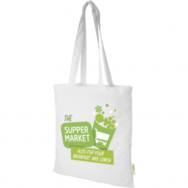 Logo trade business gift photo of: Orissa 140 g/m² organic cotton tote bag 7L