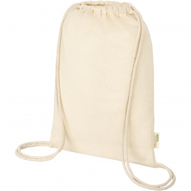 Logo trade promotional gifts picture of: Orissa 140 g/m² organic cotton drawstring bag 5L