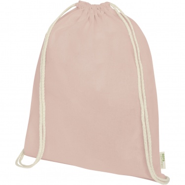 Logotrade corporate gift image of: Orissa 140 g/m² organic cotton drawstring bag 5L