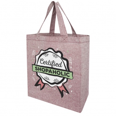 Logo trade promotional product photo of: Pheebs 150 g/m² recycled gusset tote bag 13L