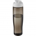 H2O Active® Eco Tempo 700 ml flip lid sport bottle, White / Charcoal